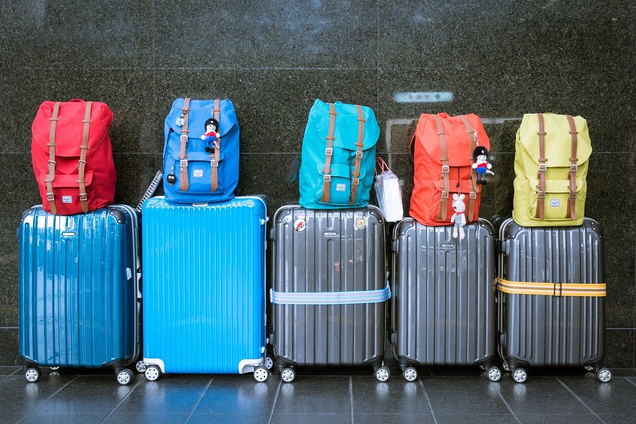 Valises et sacs à l'aéroport