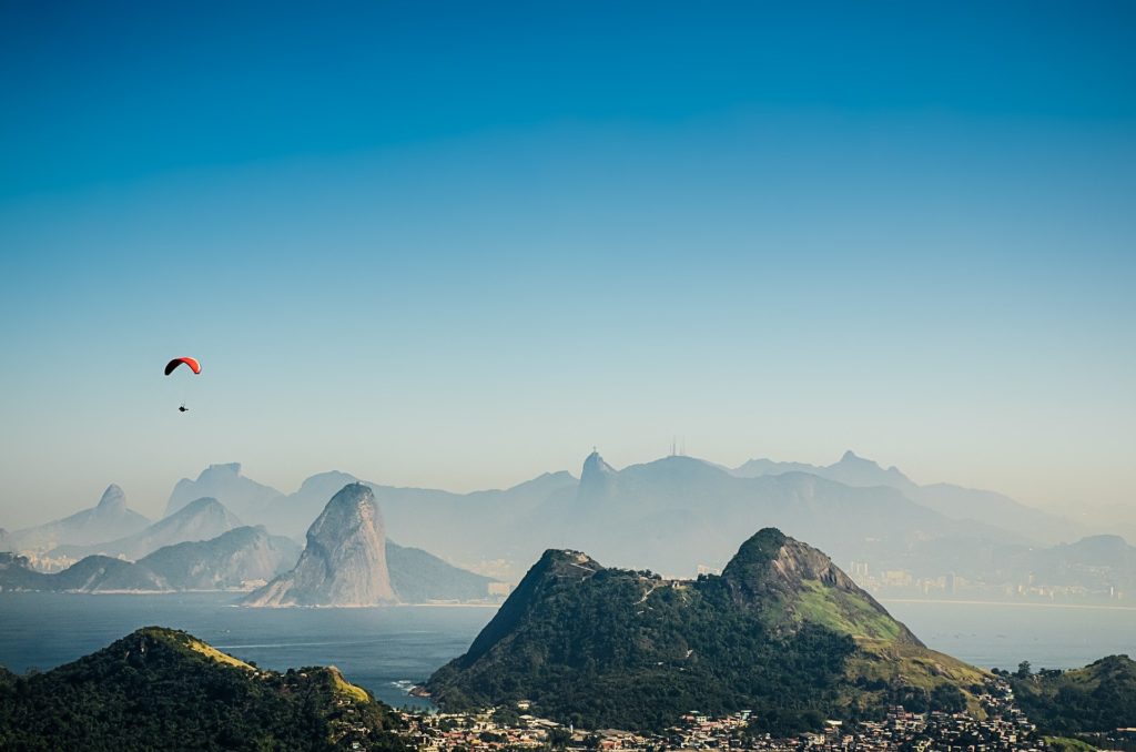 Rio de Janeiro au Brésil avec le Corcovado en arrière plan