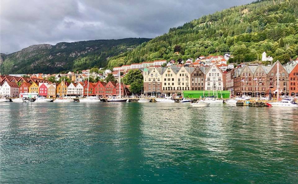 Les maisons tyiques de Bergen en Norvège
