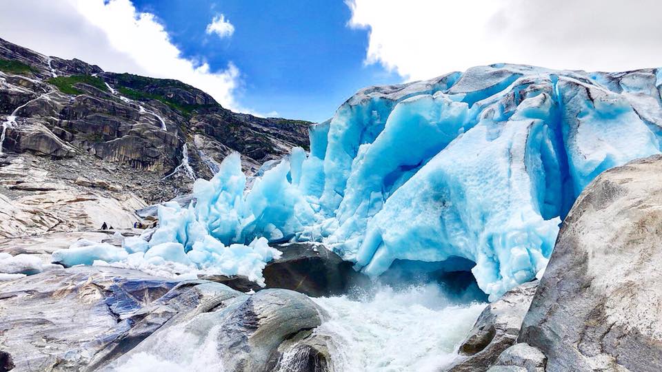 Glacier de Nigardsbreen en Norvège