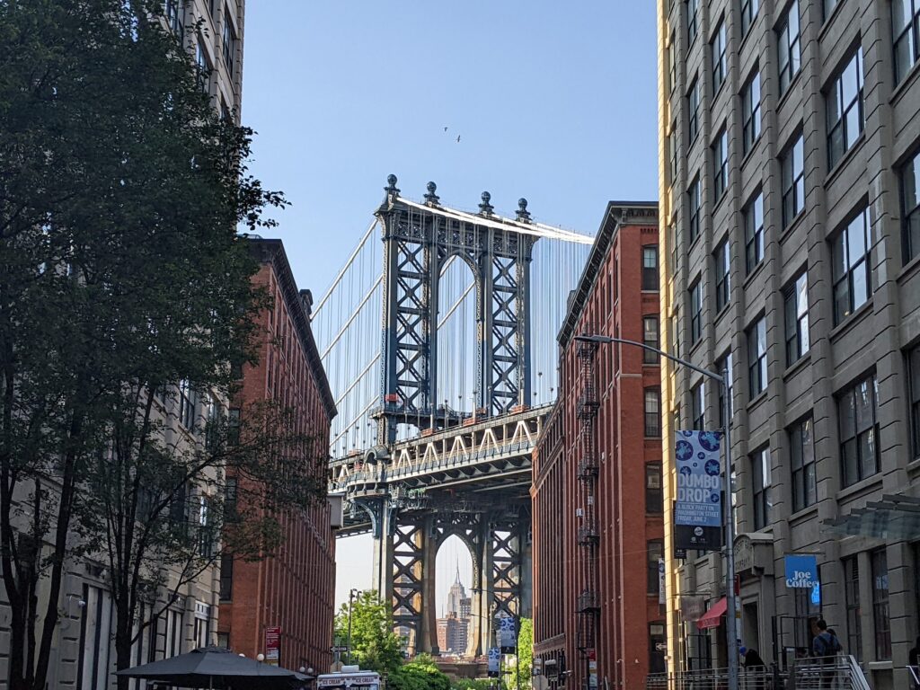 New York City - DUMBO - Vue du Manhattan Bridge depuis Brooklyn